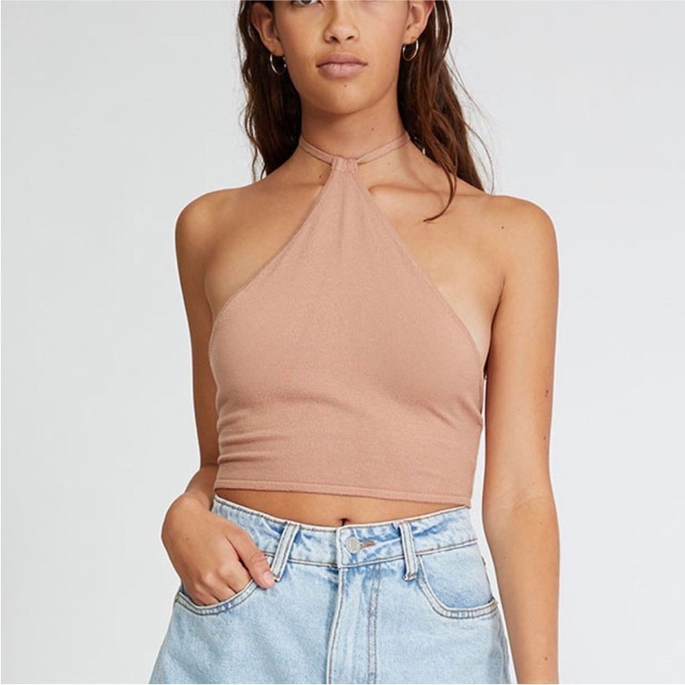 WeWoreWhat Knit Halter Top XS